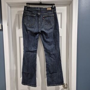 Y2K Levis Jeans Womens 12 Curvy Boot‎ Cut 529 Mid Rise Dark Wash Stretch